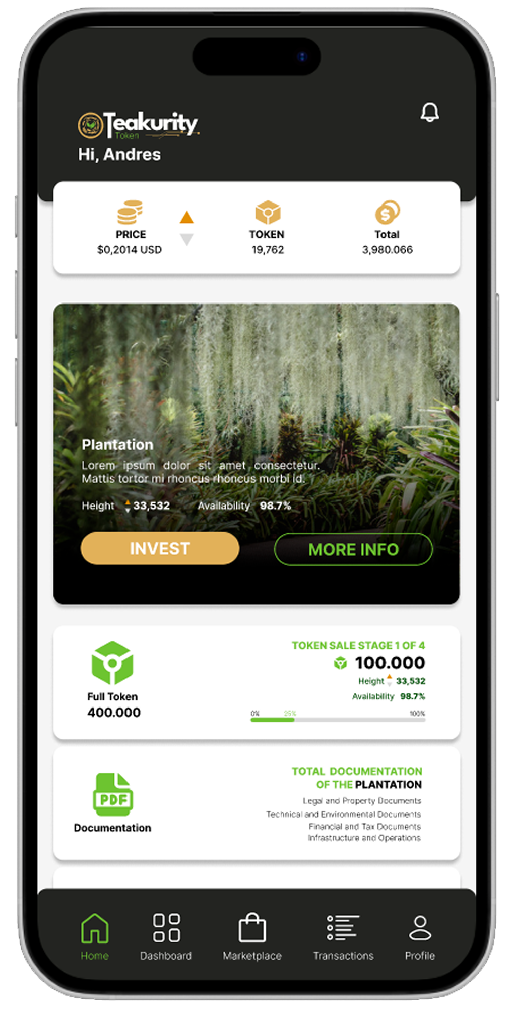 TEAK Mobile Application